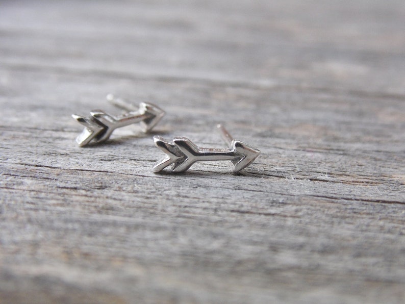 Arrow Earrings in Sterling Silver image 2