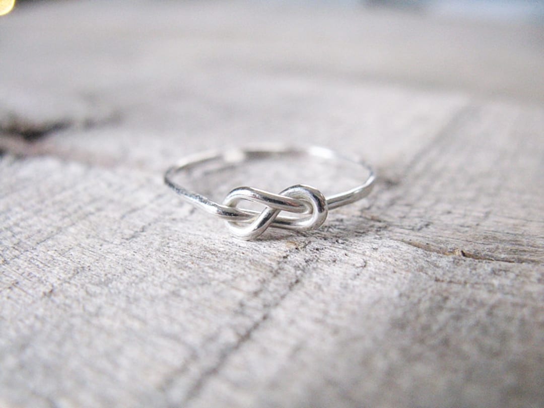Infinity Ring Sterling Silver Stacking Ring Knot - Etsy