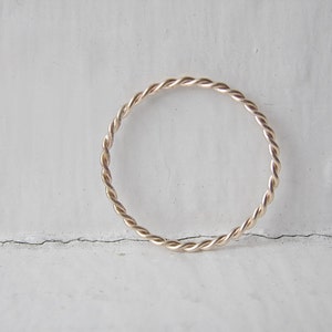 Twist Ring 14k Gold Filled image 2