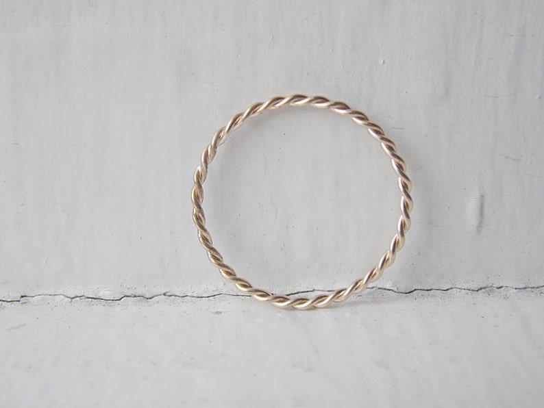 Twist Ring 14k Gold Filled image 2