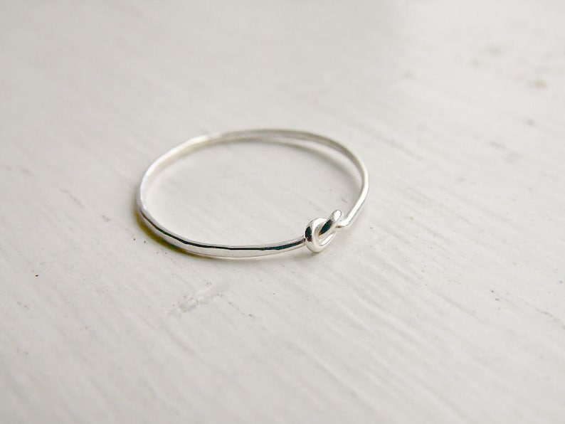 Thin Knot Ring Sterling Silver image 2