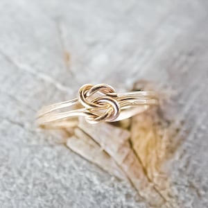 Double Love Knot Ring 14k Gold Fill