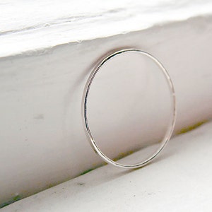 Thin Stacking Ring Sterling Silver
