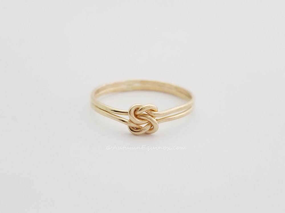 Double Knot Ring 14k Gold Filled BFF Ring Bridesmaid Ring