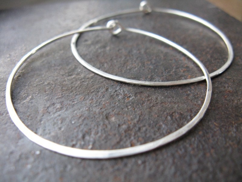 Hoop Earrings Sterling Silver - Etsy