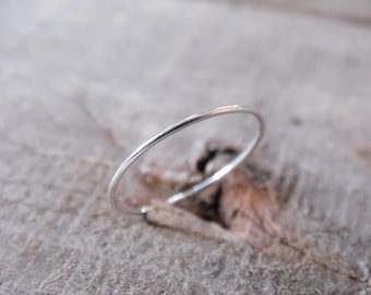 Skinny stapelring van sterlingzilver