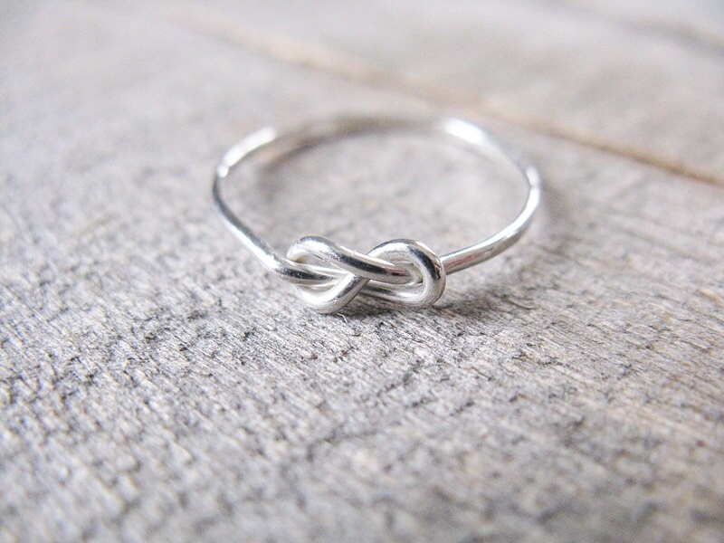 Infinity Ring Sterling Silver Stacking Ring Knot - Etsy UK