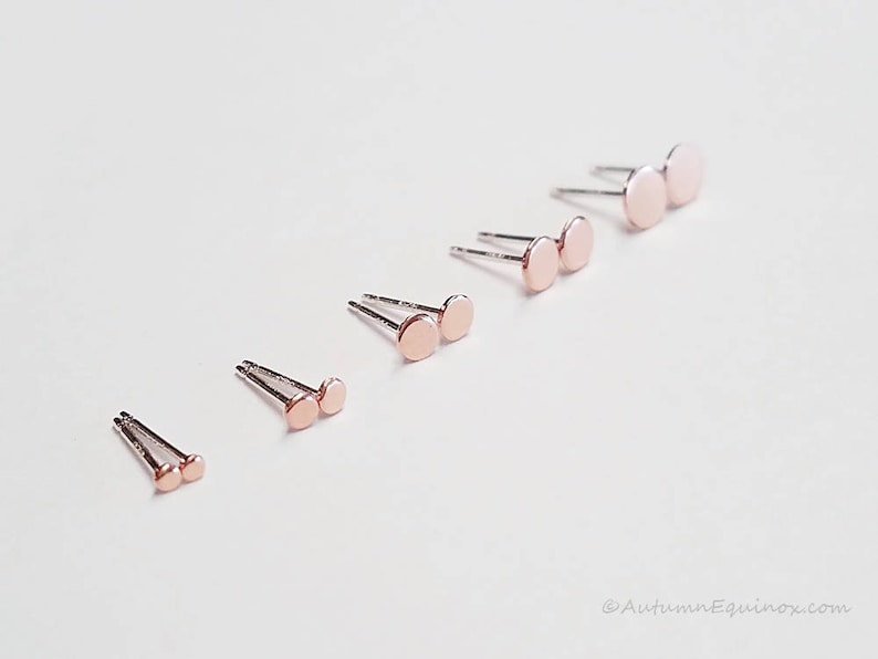 14K Rose Gold High Polish Scribble Heart Stud Earrings