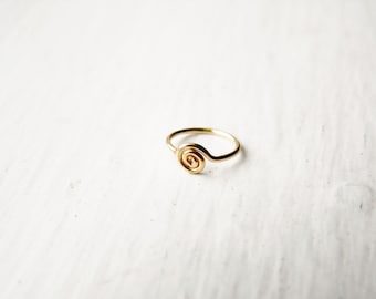 Spiral Nose Hoop Tragus Hoop 14k Gold Fill