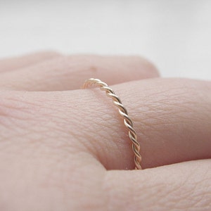 Twist Ring 14k Gold Filled image 1