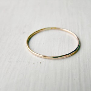 Thin Stacking Ring 14k Gold Fill