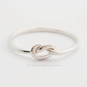 Knot Love Cute Ring New .925 Sterling Silver Band Sizes 1-16