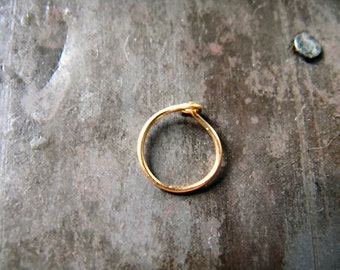 Nose  Hoop Tragus Hoop in Gold