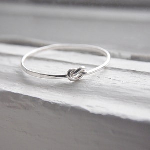 Thin Knot Ring Sterling Silver