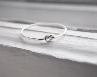 Thin Knot Ring Sterling Silver