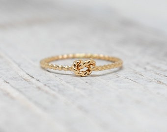 Twist Knot Ring in 14k Gold Filled