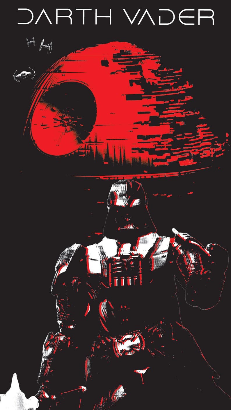 Darth Vader Star Wars English Font Multicolored Wallpaper 1080 X 1920 ...