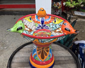 Vintage Mexican Folk Art Pottery Terracotta Colorful Vase - Etsy