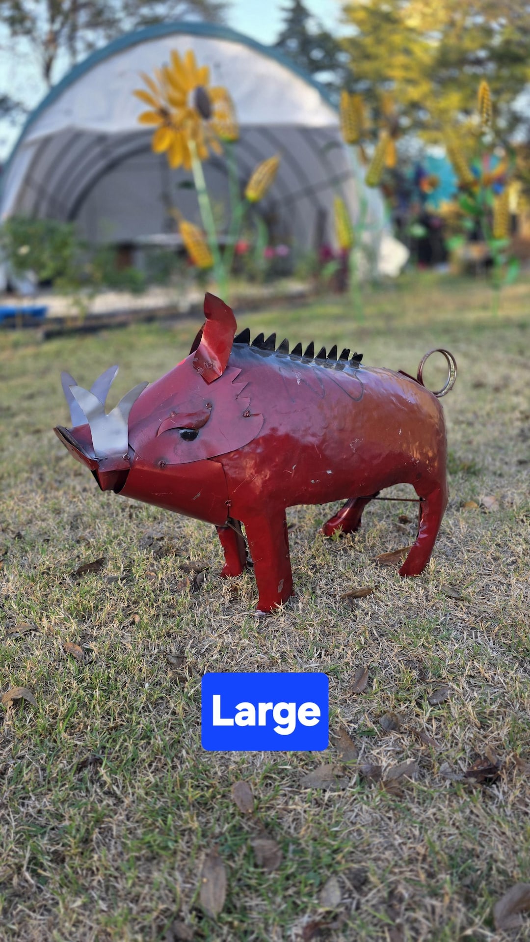 Metal Razorback Sign Large Metal Razorback Pig Yard Decor - Etsy