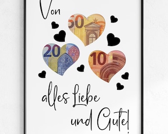 Birthday cash gift | Birthday present | Last minute birthday gift PDF instant download | Birthday card | Wish fulfillment