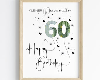 Biglietto Auguri In Legno Di Faggio Con Portabanconote – Regalo Creativo Per Compleanno, Realizzato A Mano In Baviera, 15x10,5 Cm