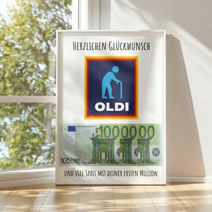 Funny birthday cash gift | first million | birthday present | last minute birthday present PDF instant download | gift