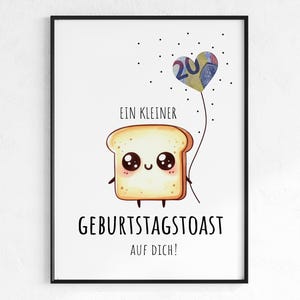 Geldgeschenk Geburtstag | Geburtstagstoast | Last Minute Geschenk zum Geburtstag PDF Sofort Download | Geschenkidee | Geburtstagsgeschenk