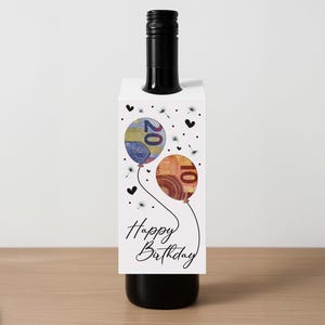 Geldgeschenk Geburtstag | Ballons | Last Minute Geschenk | Geburtstagskarte PDF Sofort Download | Geschenk Vorlage | Geburtstagsgeschenk