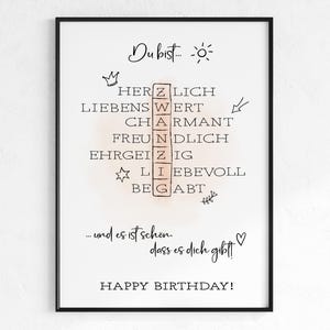 Imagem de ideia de presente de aniversário de 20 anos | Presente de aniversário | Ideia para presente Baixar PDF | Impressão de presente de última hora com foto de pôster