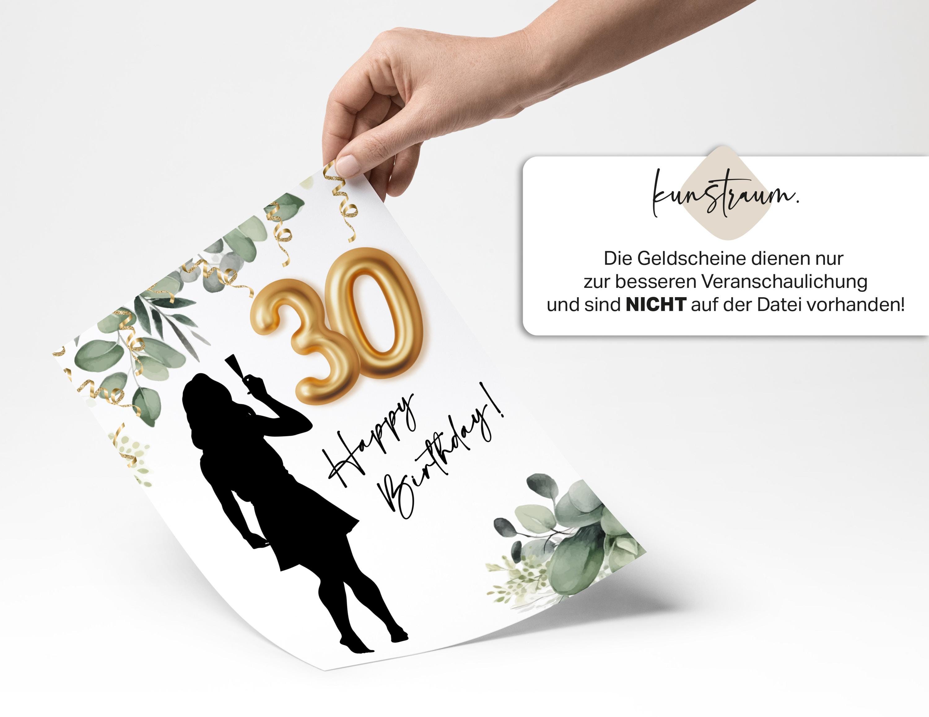 ICG Geburtstagskarte Für Die Schwester Zum 30. – Blumen & Schmetterlinge Mit Folienprägung