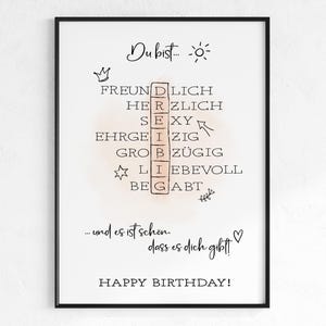 30e verjaardag cadeau-idee foto | Verjaardagscadeau | Cadeau-idee Download PDF | Last-minute cadeauafdruk met posterfoto