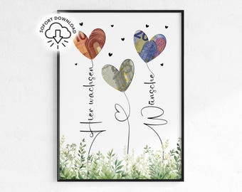 Cash gift for a wish-fulfilling birthday | Last-minute gift to print and download PDF | Gift | DIY birthday gift idea
