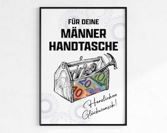 Money Gift for a Craftsman/Hobbyist | Funny Birthday Gift for a Man, Boyfriend, or Dad | Last-Minute Gift PDF Download |
