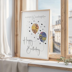 Geldgeschenk Geburtstag | Geburtstagsgeschenk | Last Minute Geschenk zum Geburtstag PDF Sofort Download | Geschenk | kleiner Wunscherfüller Bild 4