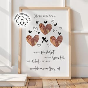 Dinero para regalo de cumpleaños | De corazón | Regalo en efectivo para adultos | Regalo de última hora (PDF) | Descarga instantánea | Póster de regalo imagen 4