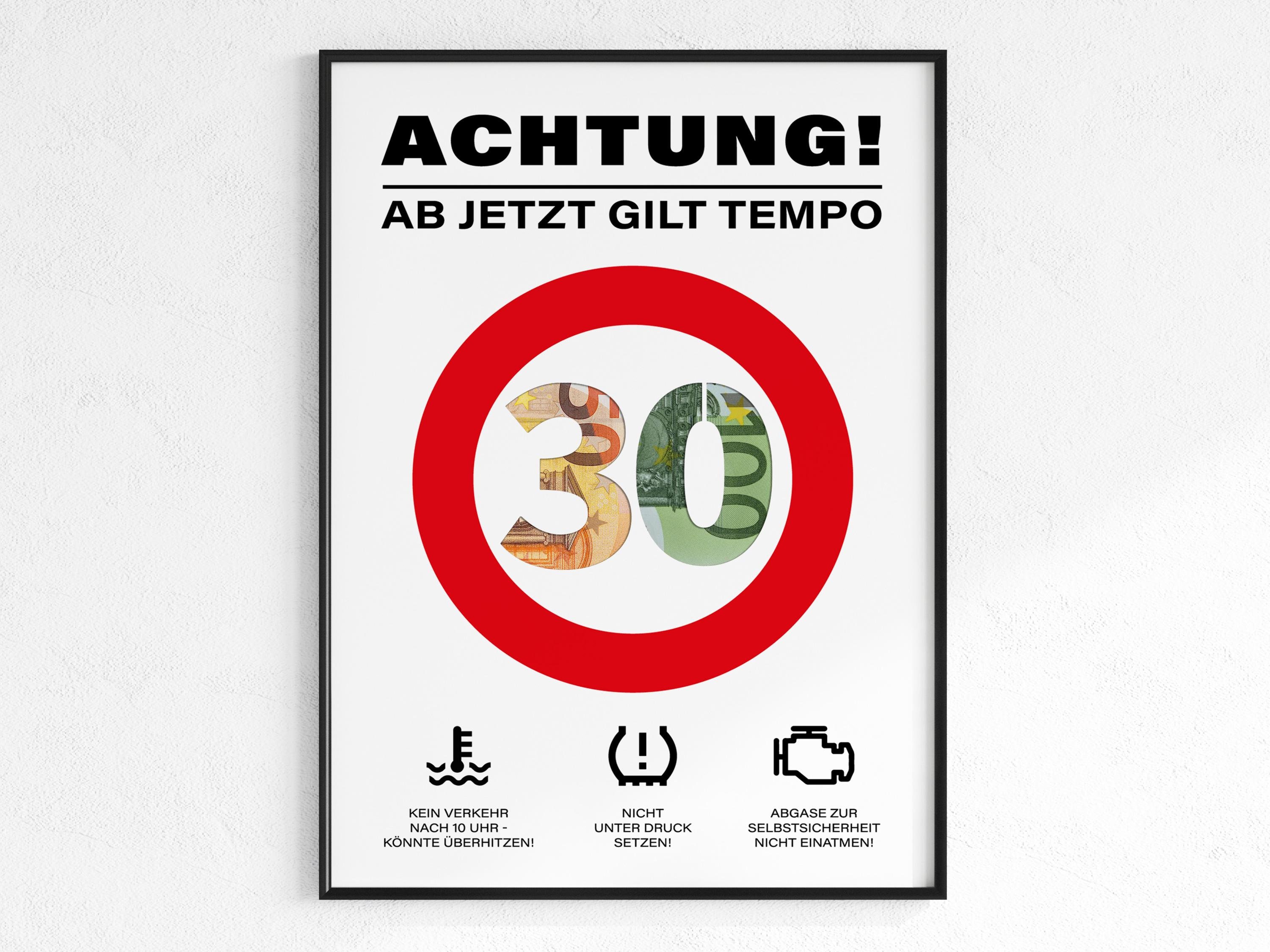 30歳の誕生日のための面白いお金の贈り物 |注目のTempo 30の誕生日