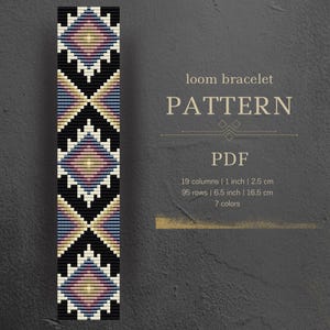 Native Style Bead Loom Bracelet Pattern (PDF)