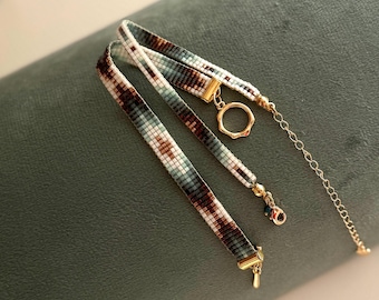Miyuki Delica Loom Bracelet Pattern, Native Design (PDF)