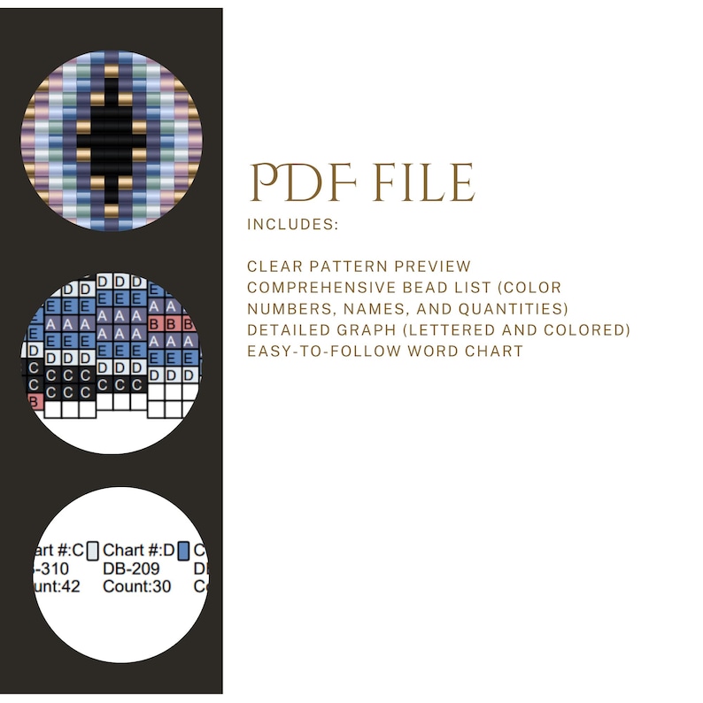 Beaded Loom Bracelet Pattern, Pdf, Teal Black Native Design ...