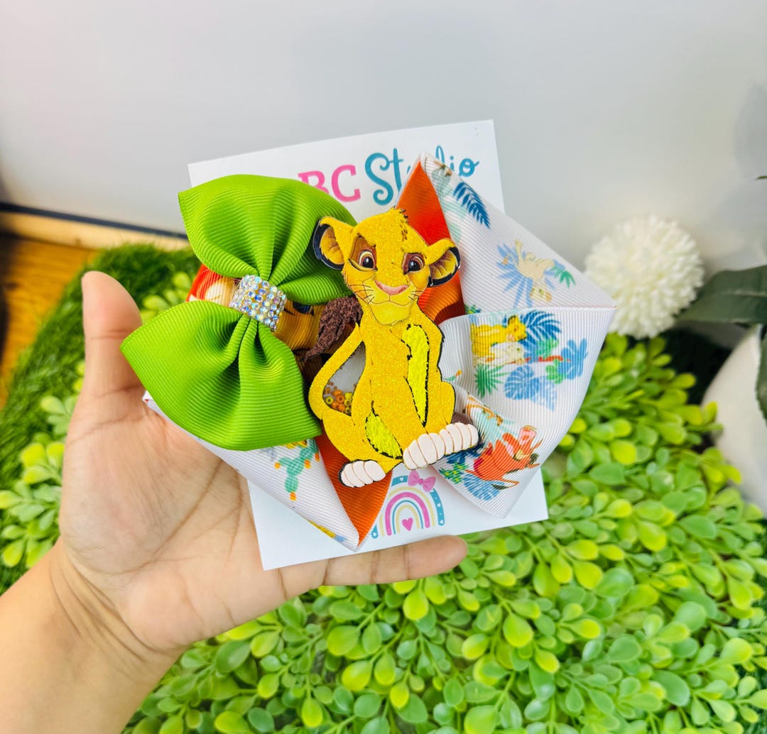 Simba Bow, Lion King Bow, Lion King Birthday, Lion King Themed, Animal ...