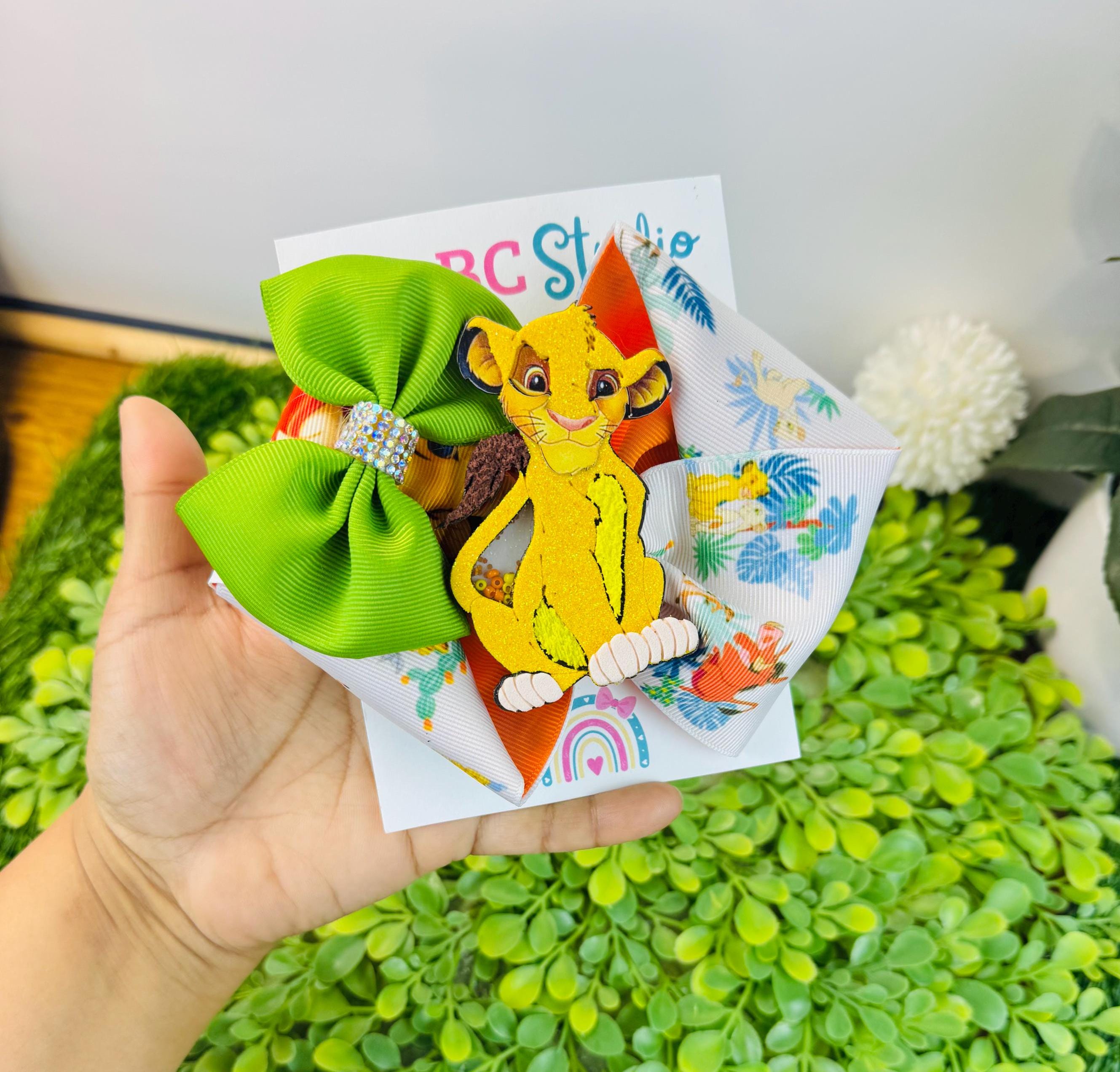 Simba Bow, Lion King Bow, Lion King Birthday, Lion King 