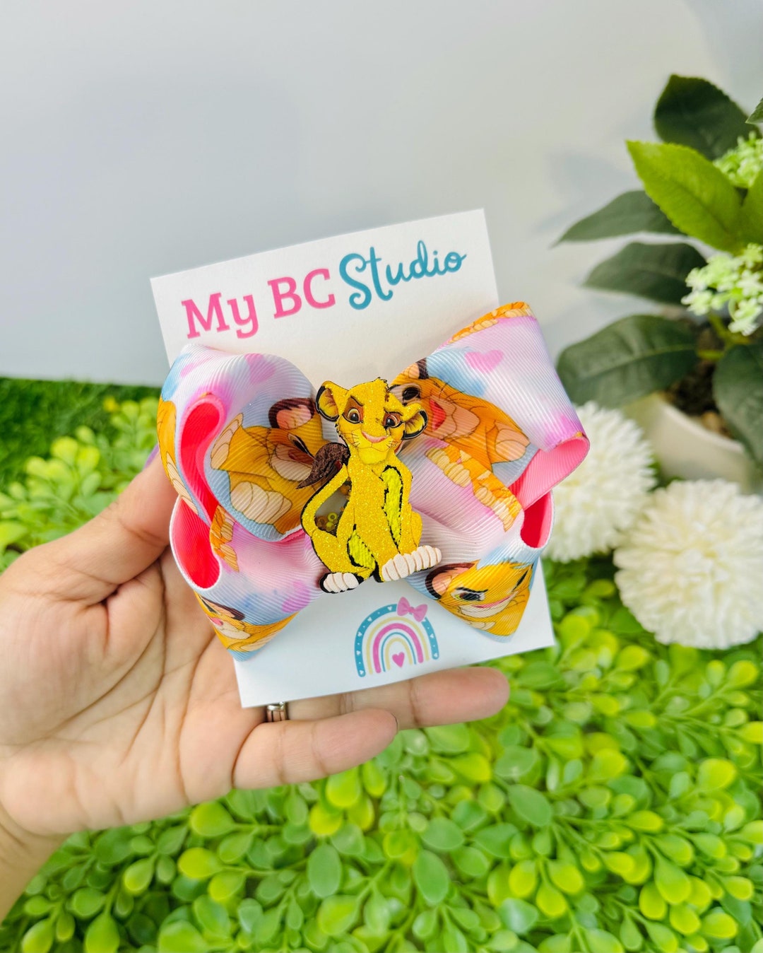 Simba Bow, Lion King Bow, Lion King Birthday, Lion King Themed, Animal ...