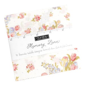 MODA Memory Lane Charm Pack Containing 42 Five Inch Squares By  Brenda Riddle Designs Item #18780PP