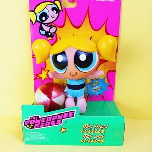 2000 | AS MENINAS SUPERPODEROSAS Mini Friend Bubbles Boneca | Cartoon Network | Colecionável | Pelúcia