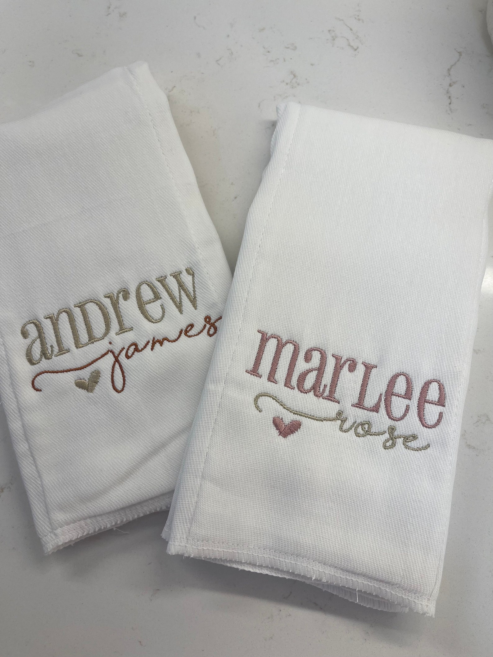 Personalized / Monogrammed Girl or Boy Burp Cloths Hospital Etsy