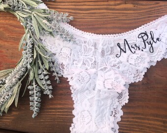 white thongs wedding