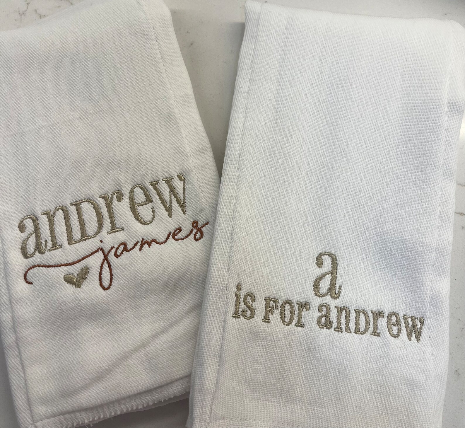 Personalized / Monogrammed Girl or Boy Burp Cloths Hospital Etsy