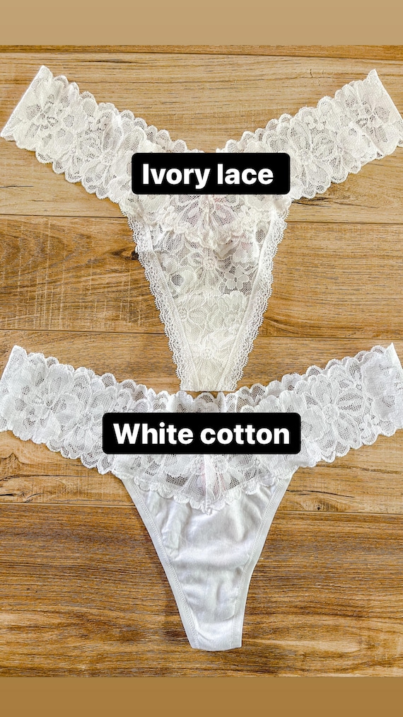 Coconut White/off White Personalized Mrs. Underwear/bridal