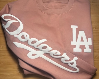Baseball Crewneck Fleece Unisex Sweatshirt for Game day - Mauve