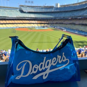 Dodgers Stadion Approved Purse - Klare Tasche für Konzert Stadion Spieltag Baseball Tasche Umhängetasche Dodgers Geschenk